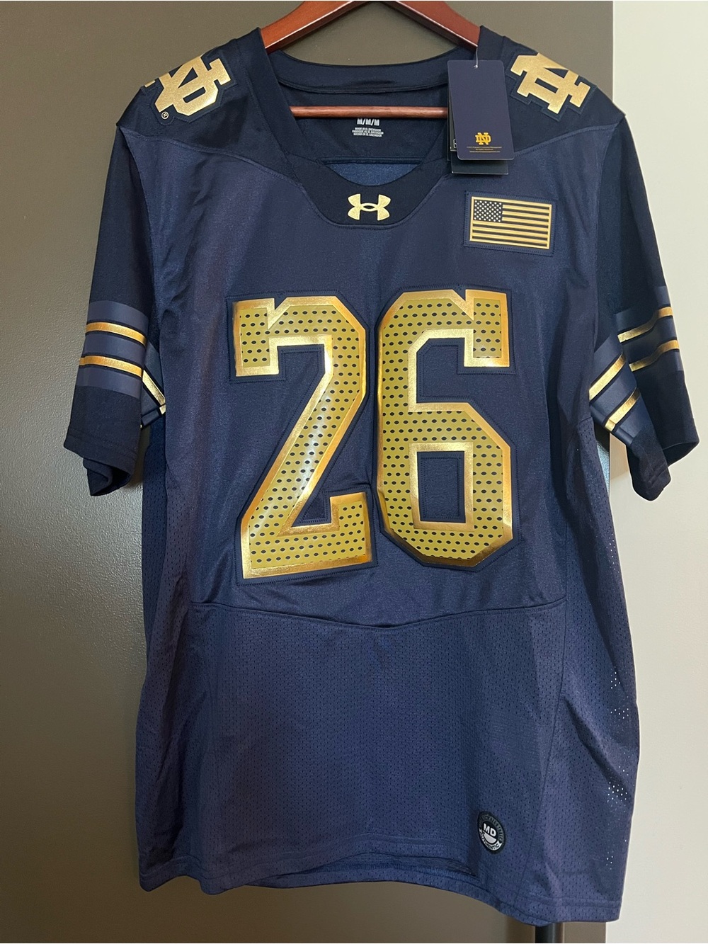 NEW RELEASE Under Armour Men’s Notre Dame Football Jersey - #26- NWT